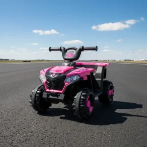 Quadriciclo Com Pedal Elétrico 6v Som E Farol Led Rosa Cor Rosa-pink Voltagem Do Carregador 127/220v - Imagem 3