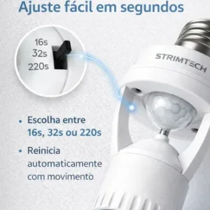 Kit 2 Sensores De Presença Iluminação Lâmpada Soquete E27 - Imagem 7