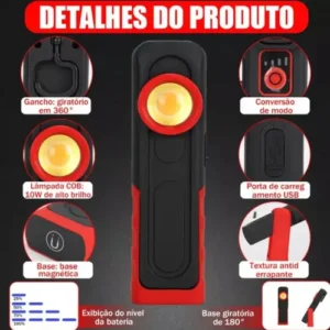 Lanterna De Inspeção Luz Quente E Fria Para Polimento Detail - Imagem 4