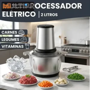Multiprocessador Alimento Moedor Triturador Eletrico 2l Inox - Imagem 1