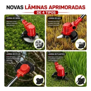 Aparador De Grama Elétrico Knakasaki 48v 10000rpm Potente - Imagem 10