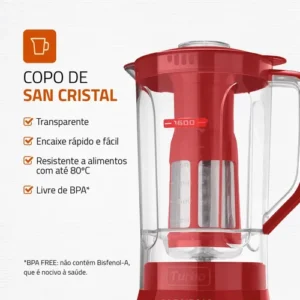 Liquidificador Turbo Power Mondial 550W L-99 FR - Imagem 4