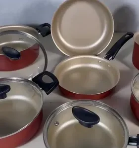 Conjunto Panelas Antiaderente 10 Peças Teflon Várias Cores - Imagem 14