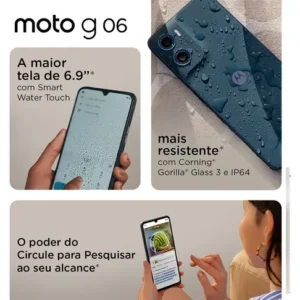Motorola Moto G06 128gb 12gb Ram Azul Marinho - Imagem 3