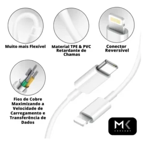 Carregador Fonte Rapido Para Iphone 11 12 13 14 Pro Max 20w - Imagem 6