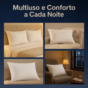 Kit 2 Travesseiros 70x50 Antialérgico Lavável Fibra Silicona - Imagem 6