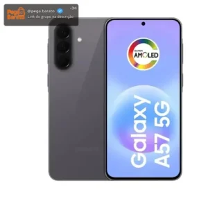 Celular Samsung Galaxy A57 5G 256GB, 8GB RAM, Recursos AI - Cinza - Imagem 1