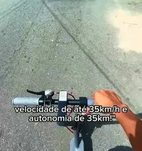 Patinete Scooter Elétrico Dobrável Com Velocidade E Autonomia De 30 Km Bluetooth Cor Preto MESTRI M-140 - Imagem 2