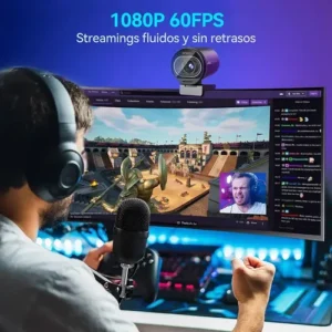 EMEET S600 4K 30FPS Webcam 1080P 60Fps Camera Para Pc Kit Videoconfercncia Live Streaming Com Tripé Autofoco Microfone - Imagem 7