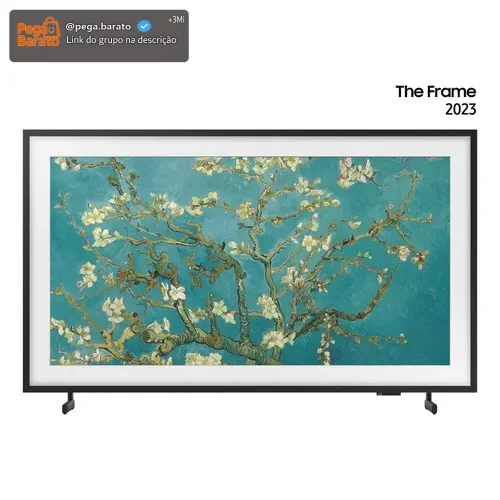 Smart Tv 32'' Qled The Frame QN32LS03CBGXZD Preto Samsung