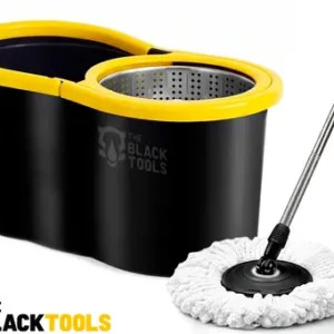 Mop Esfregão Giratório Balde Inox 8l Cabo 140cm C/ 2 Refis - Imagem 8