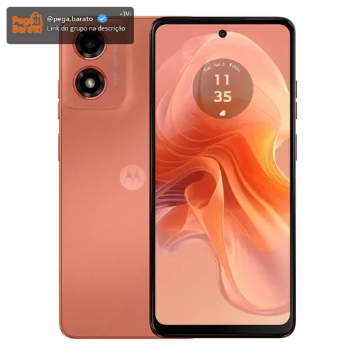 Smartphone Motorola Moto g04s - 128GB 8GB (4GB RAM+4GB Ram Boost) AI Camera 16MP sensor FPS lateral