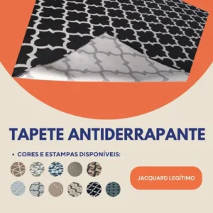 Tapete Jacquard 2.00x1.40m Sala Quarto Base Antiderrapante - Imagem 4