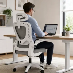 Cadeira De Escritório Ergonômica Giratória Tela Mesh Premium - Imagem 5
