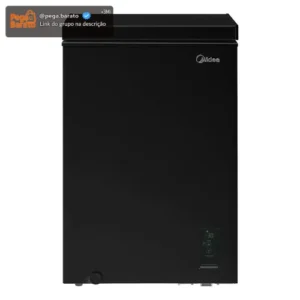 Freezer Horizontal 100l Flexbeer Inverter Bivolt Midea Preto - Imagem 1