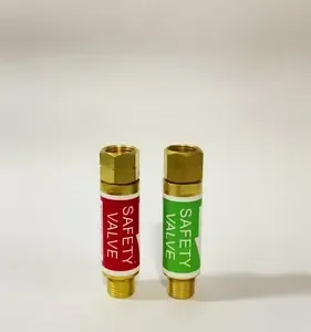 Kit 4 Válvula Seca Corta Fogo Chama Oxigênio Acetileno/glp - Imagem 2