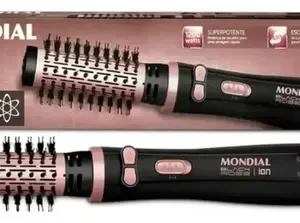 Escova Rotativa Mondial Ceramica Tourmaline Ion 3x1 Erb-01 Rosa 127/220v - Imagem 7