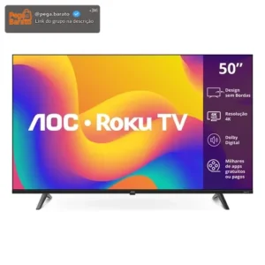 Smart Tv Roku Tv 50 7045 4k Uhd Aoc Bivolt - Imagem 1
