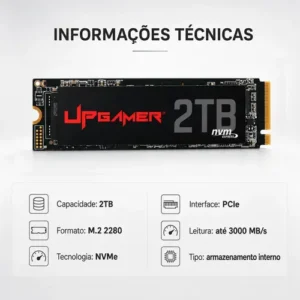 SSD M.2 NVMe 2TB UP Gamer Interno Para Desktop e Notebook - Imagem 6