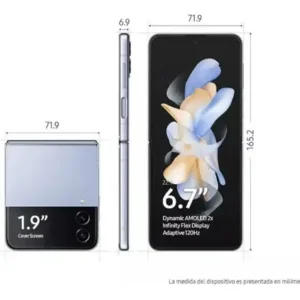 Celular Samsung Galaxy Z Flip 4 256 GB + 8 GB RAM Azul (Novo com caixa aberta) - Imagem 3