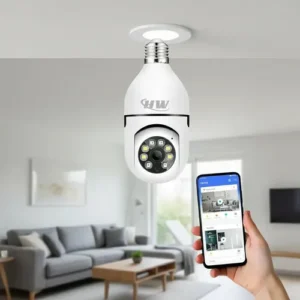 Câmera de Segurança IP Wi-Fi Lâmpada E27 HW 360° Full HD com Visão Noturna e Áudio - HW - Imagem 12