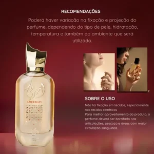 Perfume Árabe Ameerati Feminino Eau De Parfum 100 Ml Com Nf lipx - Imagem 3