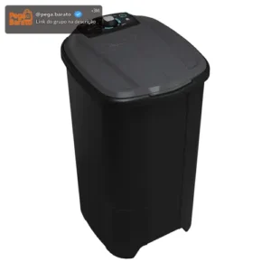 Tanquinho de Lavar Roupa 10kg Newmaq Semiautomática Preto - Imagem 1