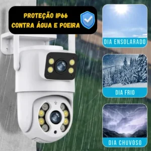 Câmera Dupla Segurança Wifi Ip Externa Lente 6mp App Yoosee - Imagem 5