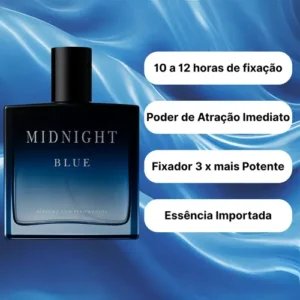 Perfume Masculino Midnight Blue 100ml Alta Fixação Sedutor - Imagem 8