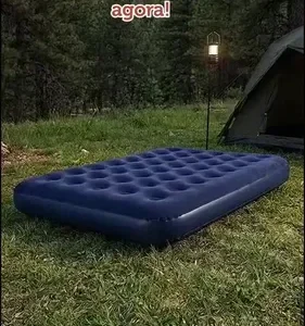 Colchão Inflável Casal grande Confortável e Aveludado para Acampamento com Bomba de Ar - Aguenta até 300kg - Wemov - Imagem 2