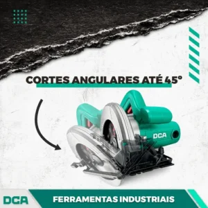 Serra Circular 185mm 7.1/4 1500w Dca Amy03-185s Industrial - Imagem 8