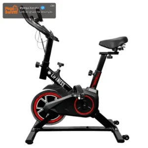 Bicicleta Ergométrica Spinning Vermelho Profissional Liftness SP50VM Silenciosa - Imagem 1