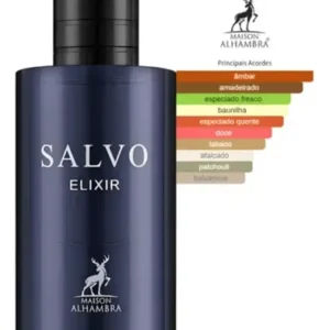 Perfume Árabe Masculino Maison Alhambra Salvo Elixir Eau De Parfum 60 Ml - Imagem 2