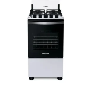 Fogão 4 Bocas Acendimento Automático Clean Bfo4nbb Brastemp Cor Branco - Imagem 1