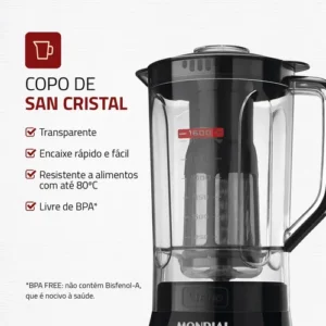 Liquidificador Turbo Power Mondial 550W - L-99 FB - Imagem 4