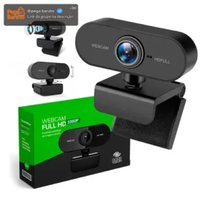 Webcam Camera Full Hd Zoom 1080p 360 Graus Videoconferencia Streamcam Web Cam Entrada Usb 2.0 Com Microfone- GoodVision - Imagem 1