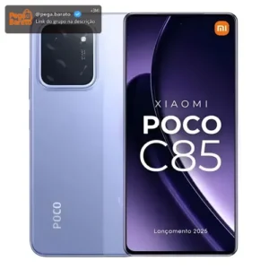 Smartphone Poco C85 4g 8gb 256gb Nfc 120hz 6000mah Bluetooph Lilás - Imagem 1