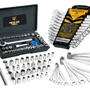 Kit Ferramentas The Black Tools com Jogo de Soquetes 40 Peças e Chaves Combinadas de 6 a 22mm - Imagem 6
