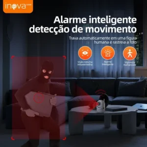 Câmera de Segurança Inova Domo Full HD 1080p com Visão Noturna e Áudio Bidirecional - Imagem 9