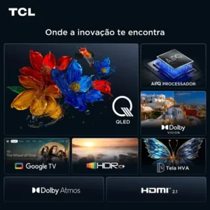 Smart TV 65 Tcl 4K Uhd Qled 65t6c - Imagem 4