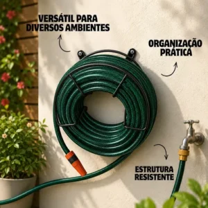 Suporte De Parede Para Mangueira De Jardim Enrolador Em Aço - Imagem 7