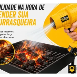 Soprador Portátil 2000w Ergonômico Com Bateria 21v 1500mah - Imagem 6