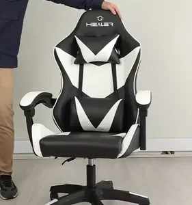Cadeira Gamer Lancer Preta e Branca Healer - Imagem 2