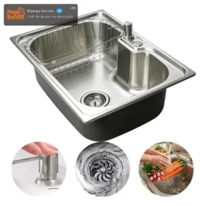 Cuba Cozinha Gourmet Aço Inoxidavel 50x40 Com Acessórios - Imagem 1