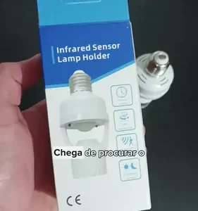 Kit 2 Sensores De Presença Iluminação Lâmpada Soquete E27 - Imagem 2