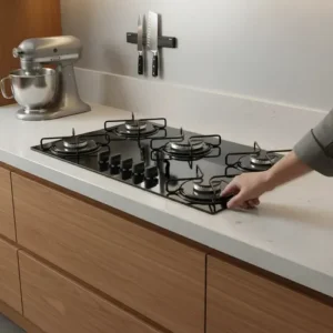 Cooktop 5 Bocas Atlas Agile Up com Mesa De Vidro A Gás Preto Bivolt - Imagem 6