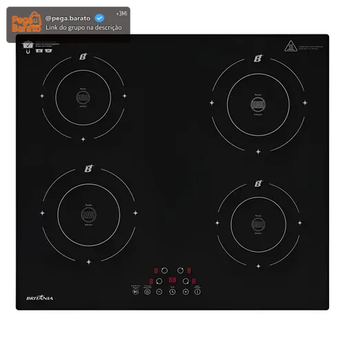 Cooktop De Indução Britânia 6000w Bcte40a