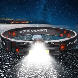 Kit com 2 Lanternas de Cabeça LED Recarregável USB para Camping e Pesca - Imagem 8