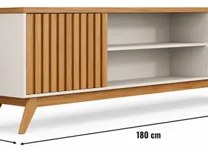 Rack Aparador Tv Até 72 Polegadas Com 2 Gavetas Berlim 1.80 - Imagem 3