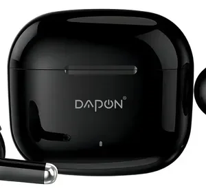 Fone De Ouvido Bluetooth TWS Dapon F25 Touch Sem Fio Com Microfone Cor Preto - Imagem 3